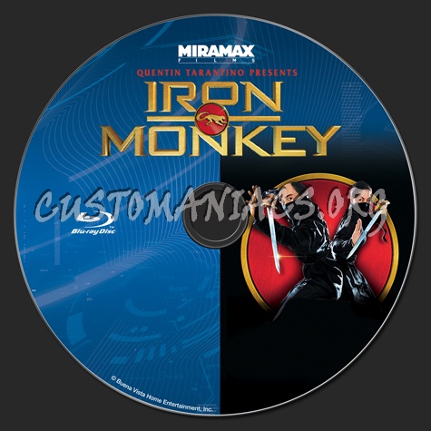 Iron Monkey blu-ray label
