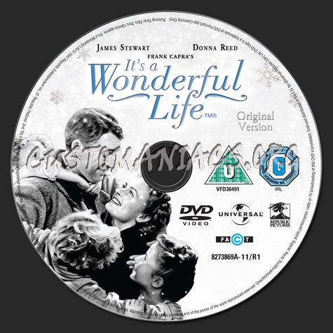 It's A Wonderful Life dvd label