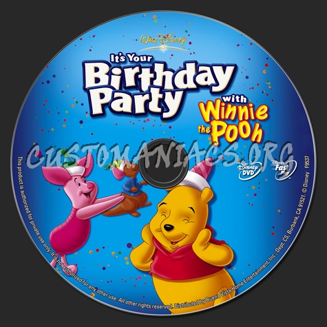 It's Your Birthday Party with Winnie the Pooh dvd label