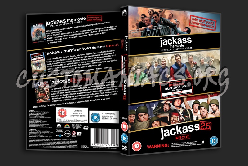 Jackass / Jackass 2 / Jackass 2.5 dvd cover