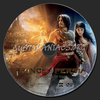 Prince Of Persia The Sands Of Time- dvd label