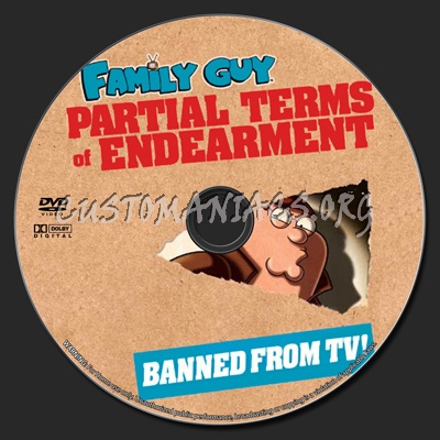 Family Guy Partial Terms of Endearment dvd label