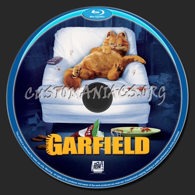 Garfield blu-ray label