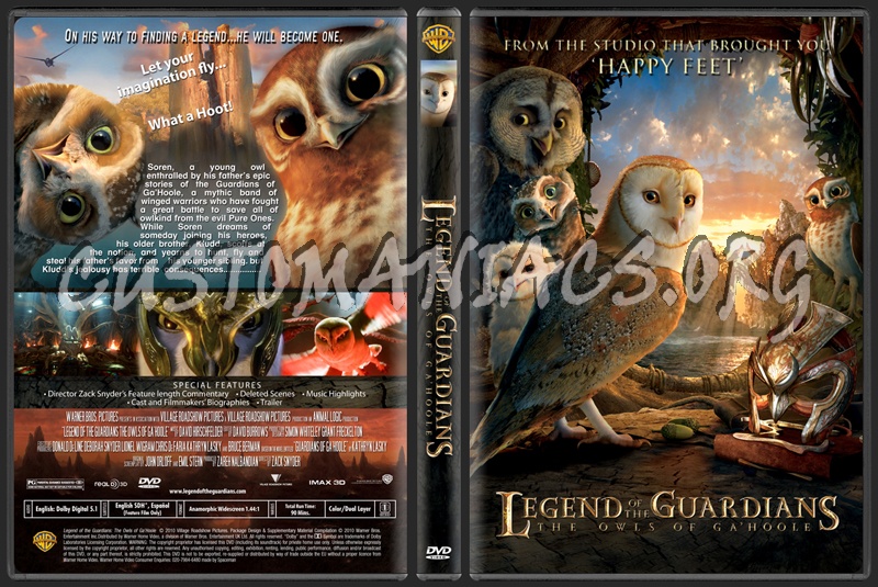 Legend of the Guardians: The Owls of Ga'Hoole dvd cover