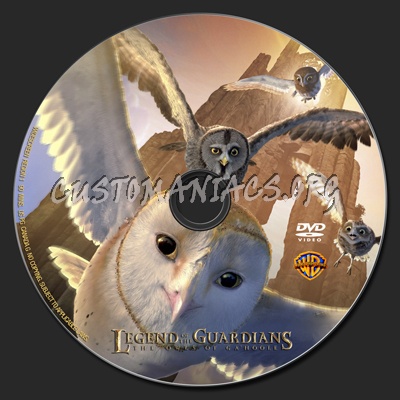 Legend of the Guardians: The Owls of Ga'Hoole dvd label
