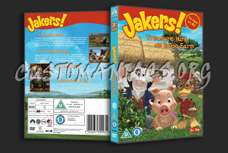 Jakers!  Treasure Hunt on Raloo Farm dvd cover
