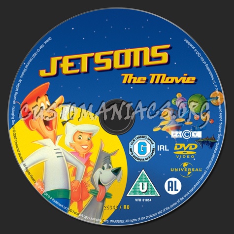 Jetsons the Movie dvd label