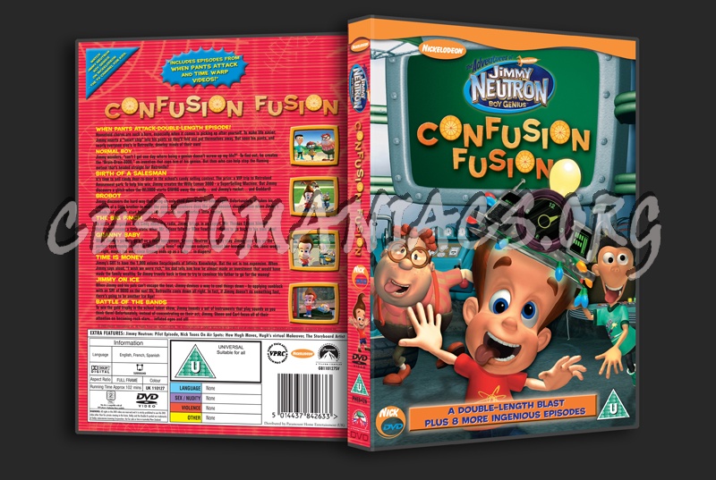Jimmy Neutron Confusion Fusion dvd cover