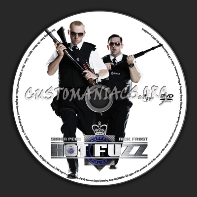 Hot Fuzz dvd label