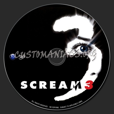 Scream 3 blu-ray label
