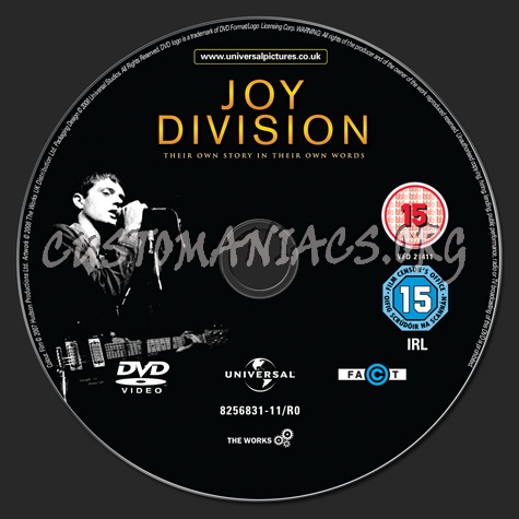 Joy Division dvd label