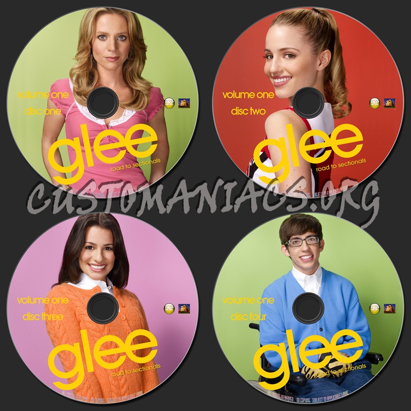 Glee Season One Volume One dvd label