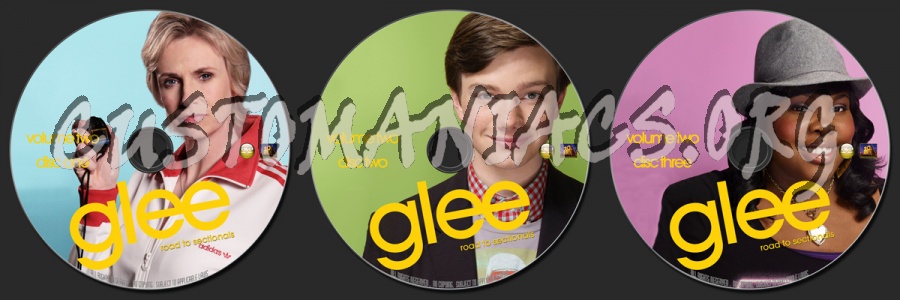 Glee Season One Volume Two dvd label