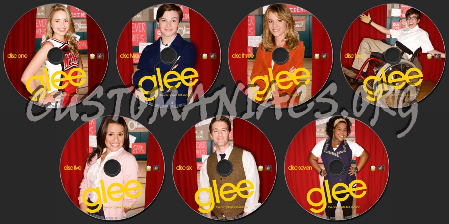 Glee The Complete First Season dvd label