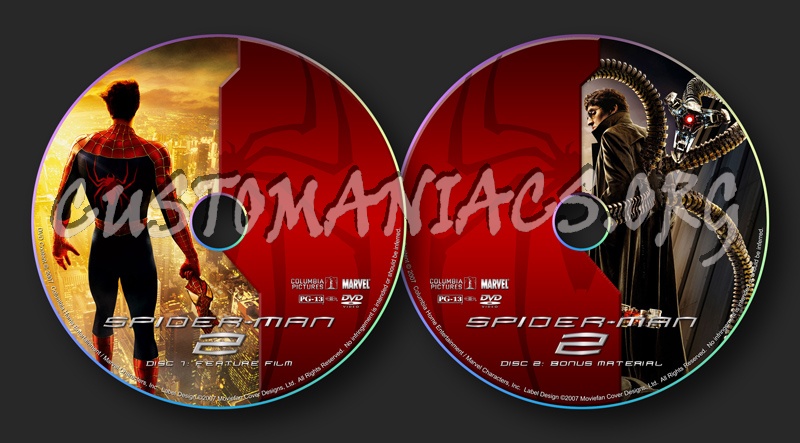 Spider-Man Series dvd label