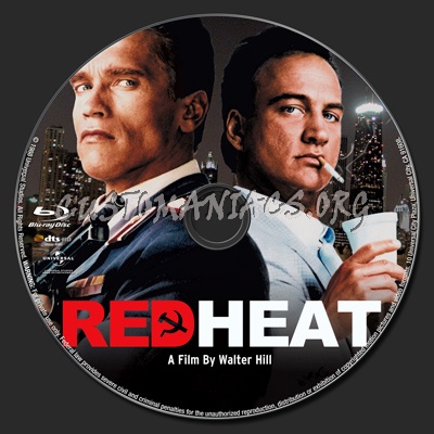 Red Heat blu-ray label