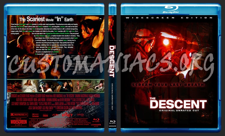 The Descent Part 1 blu-ray cover