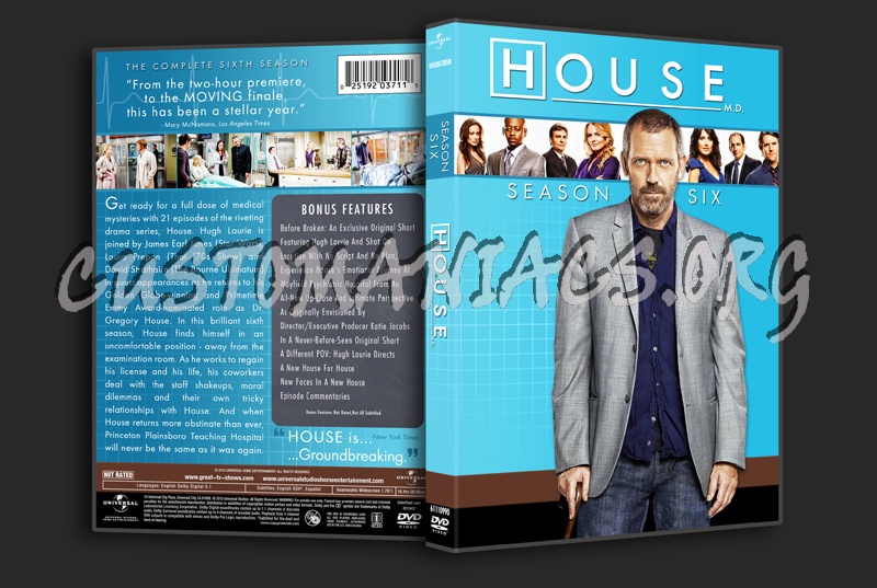 House MD - Season 6 dvd cover