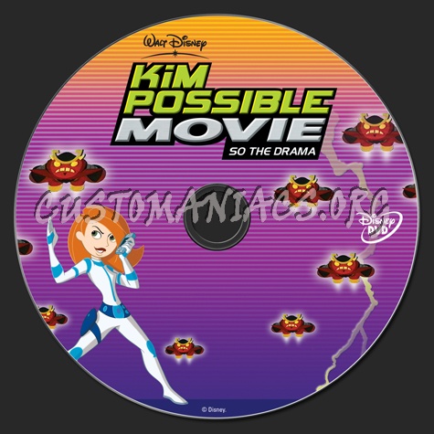 Kim Possible Movie dvd label