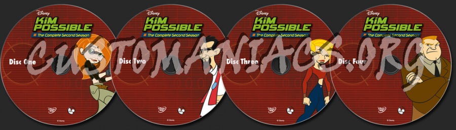 Kim Possible Season 2 dvd label