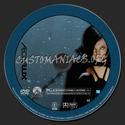 Aeon Flux dvd label