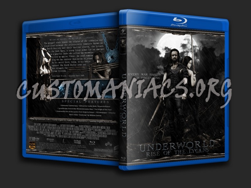 Underworld: Rise Of The Lycans blu-ray cover