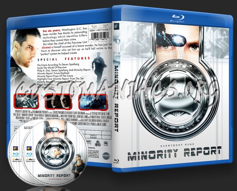 Minority Report blu-ray cover