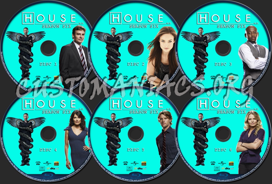 House Season 6 blu-ray label