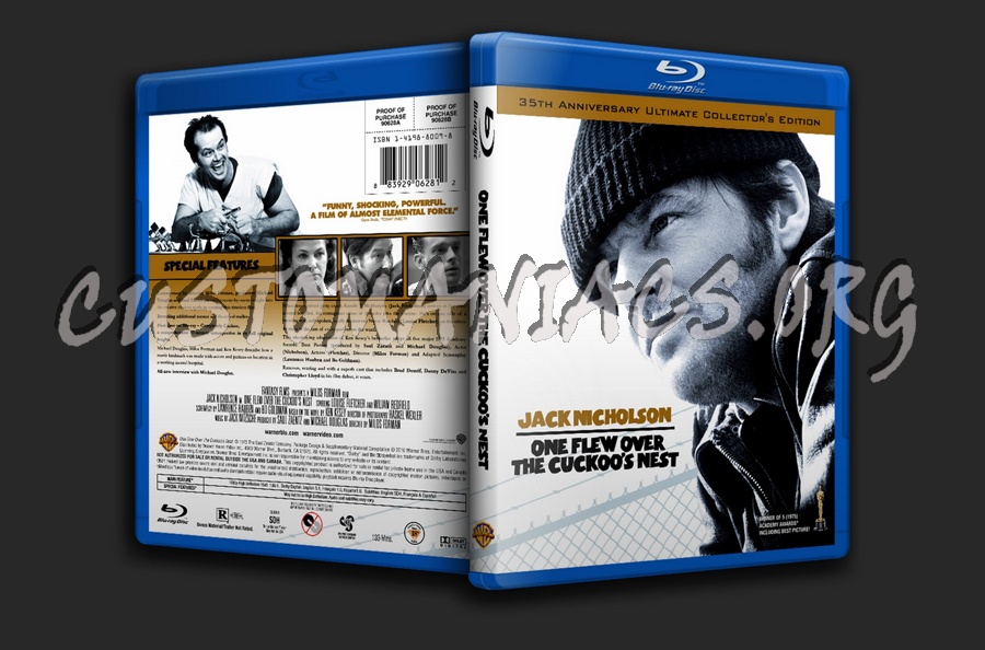 One Flew Over The Cuckoo's Nest blu-ray cover