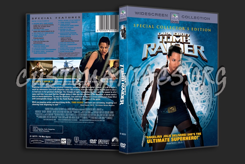 Lara Croft Tomb Raider dvd cover