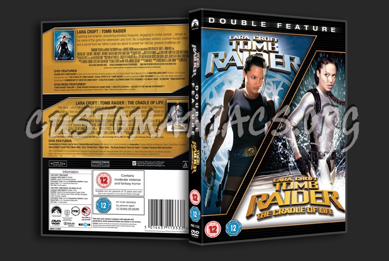 Lara Croft Tomb Raider Double Feature dvd cover