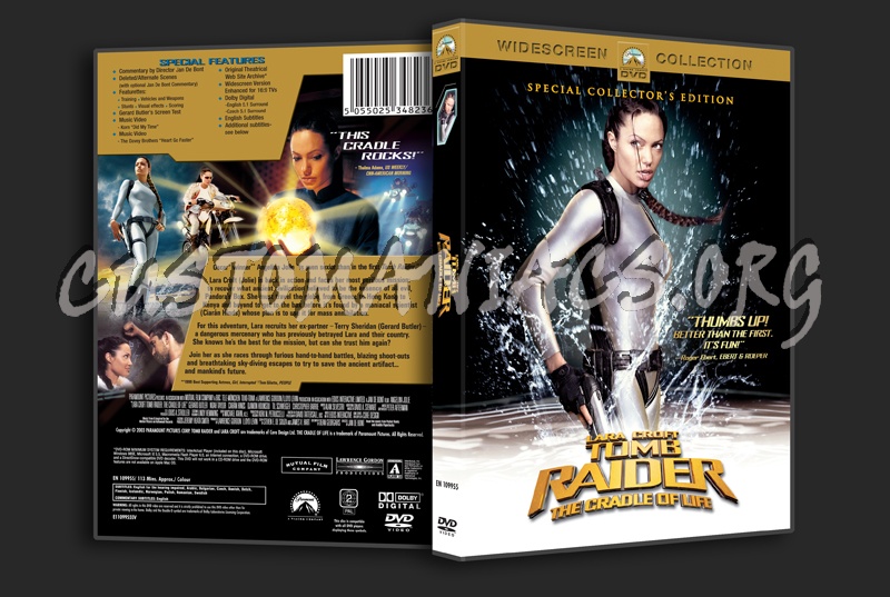 Lara Croft Tomb Raider: The Cradle of Life dvd cover