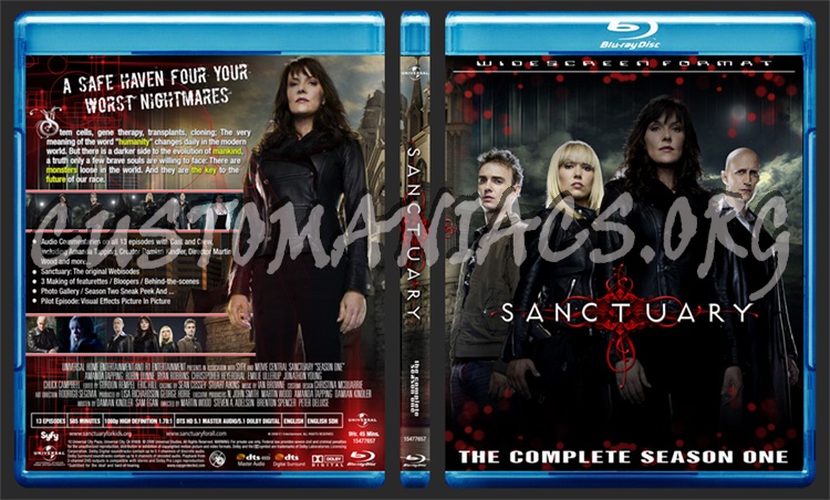 Sanctuary - Season 01 (127mm) blu-ray cover