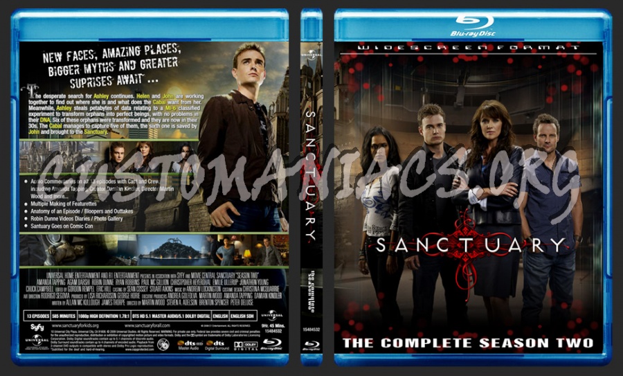 Sanctuary - Season 02 (127mm) blu-ray cover