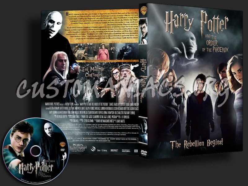 Harry Potter And The Order Of The Phoenix dvd cover