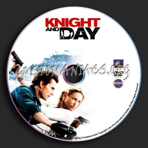 Knight and Day dvd label