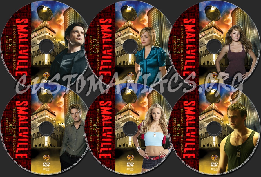 Smallville Season 9 dvd label