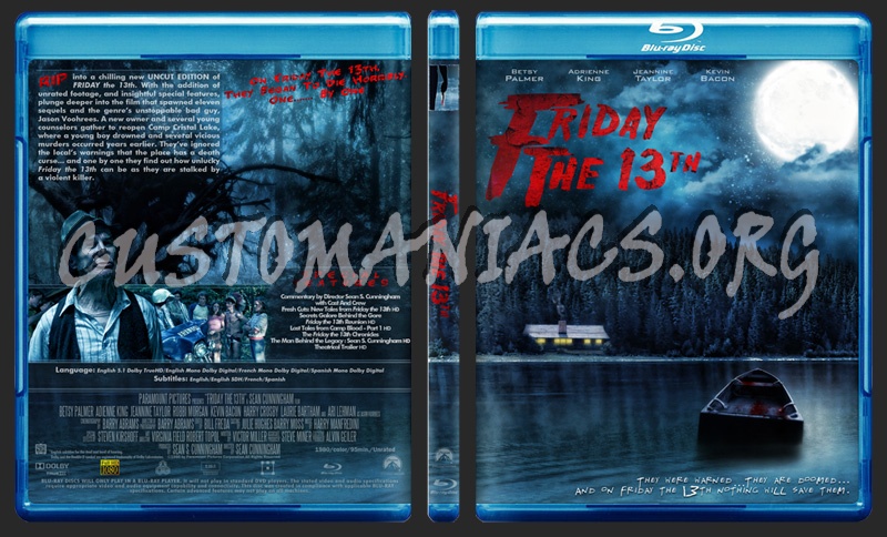 Friday The 13th blu-ray cover