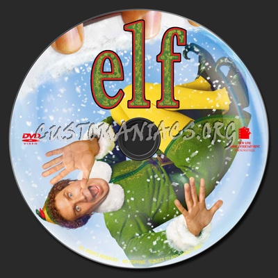 Elf dvd label