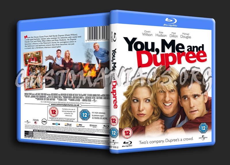 You, Me and Dupree blu-ray cover