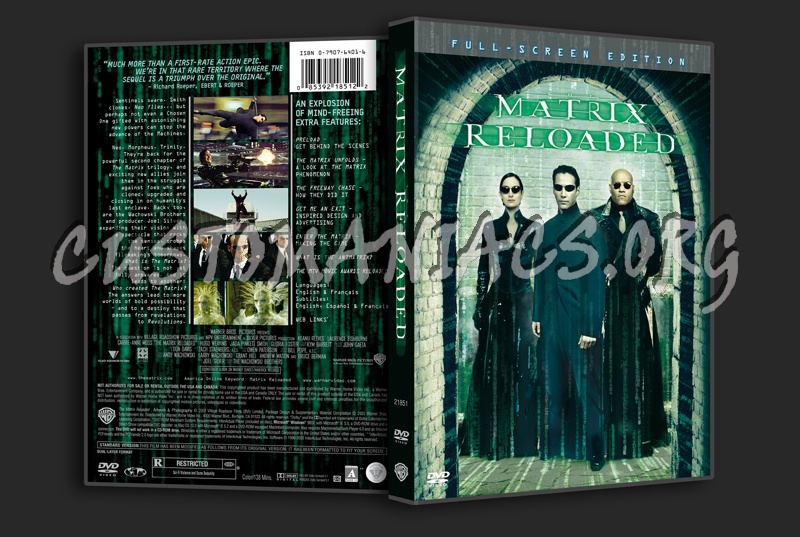 The Matrix Reloaded dvd cover