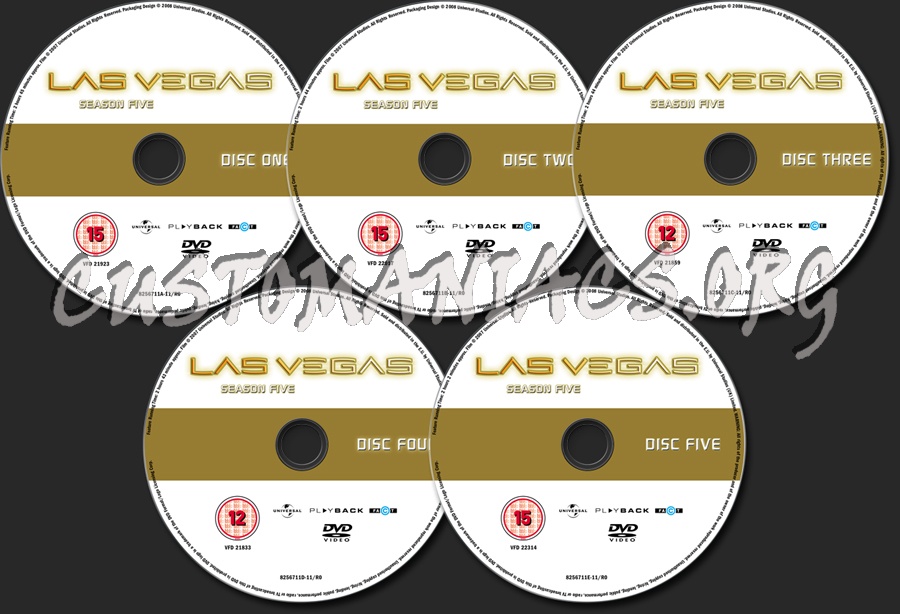 Las Vegas Season 5 dvd label