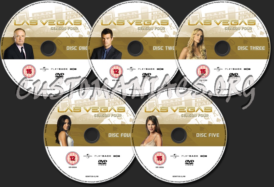 Las Vegas Season 4 dvd label
