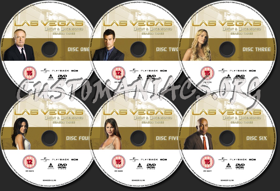 Las Vegas Season 3 dvd label