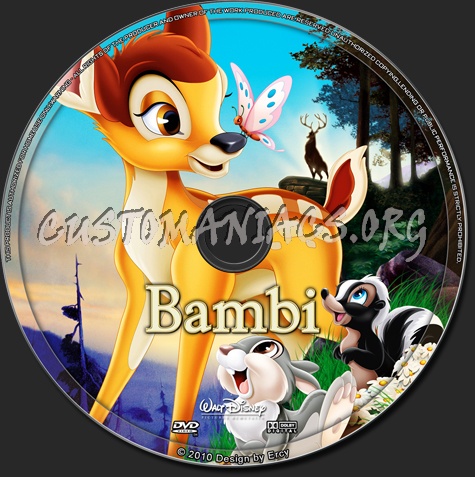 Bambi dvd label