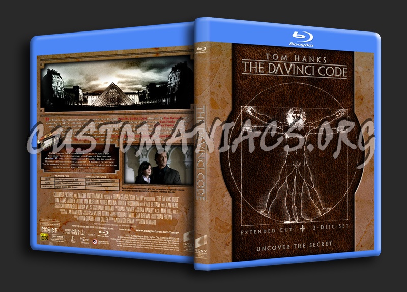 The Da Vinci Code blu-ray cover