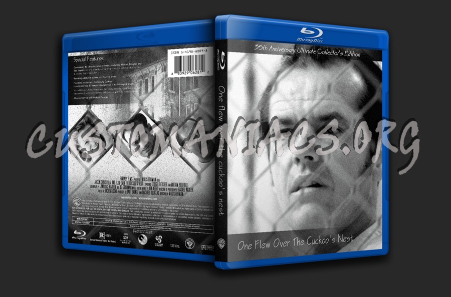 One Flew Over The Cuckoo's Nest blu-ray cover