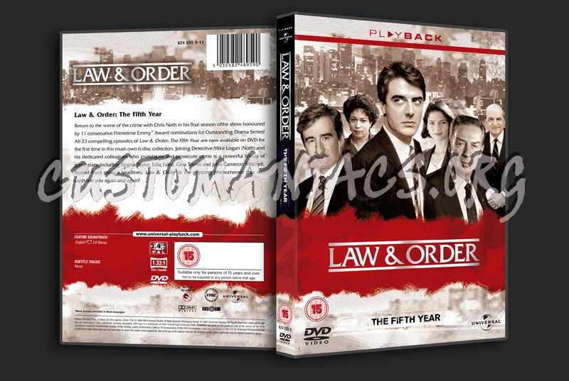 Law & Order Season 5 dvd cover
