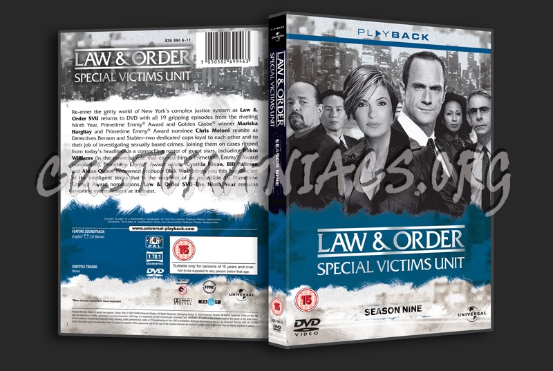 Law & Order Special Victims Unit Season 9 dvd cover