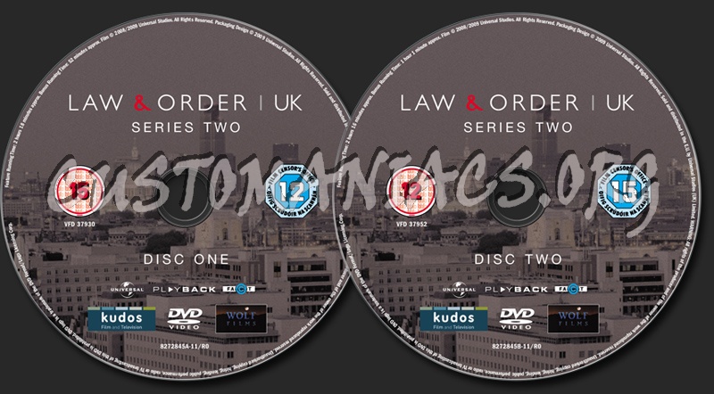 Law & Order UK Series 2 dvd label